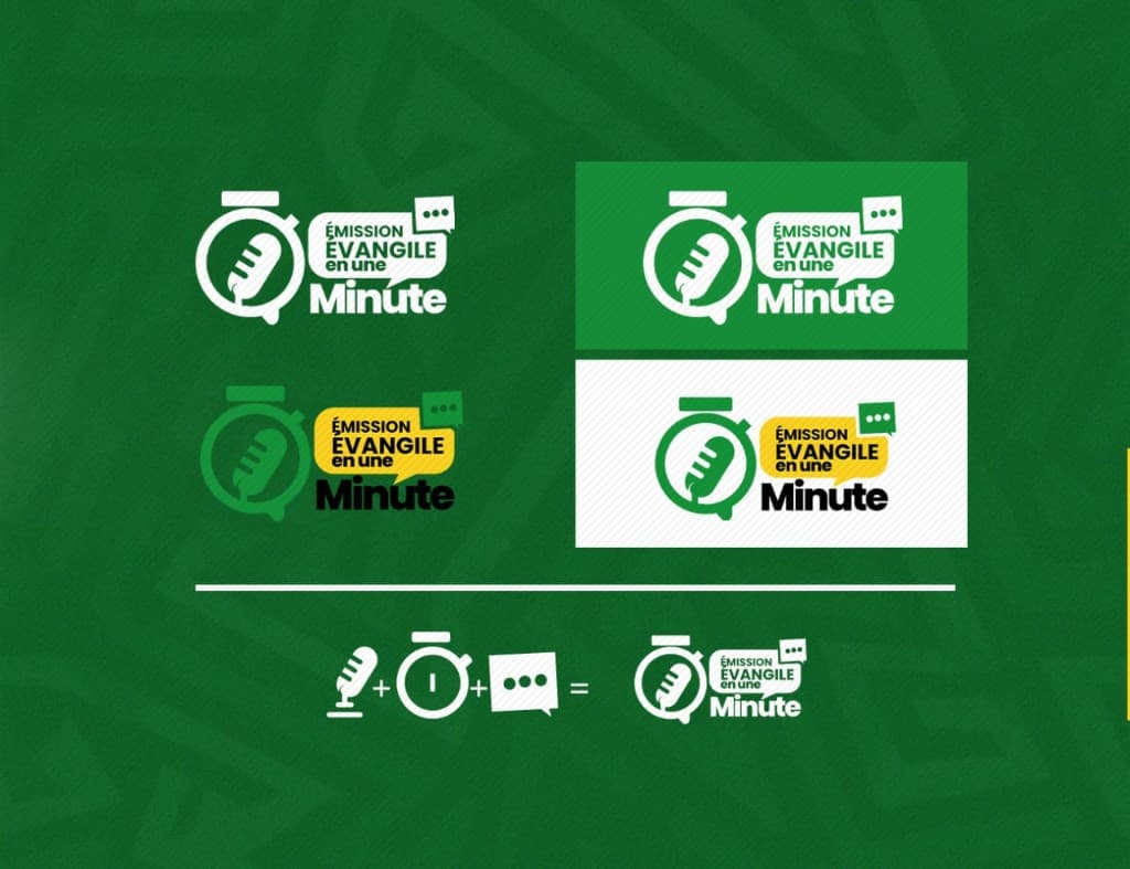 Variantes du logo Émission Évangile en une Minute